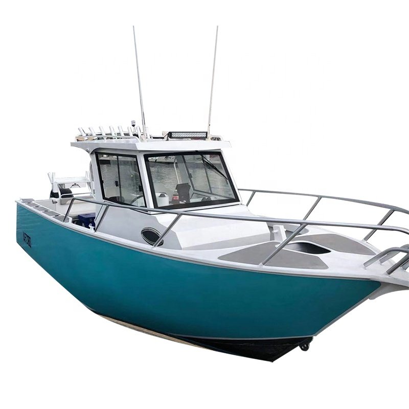 Aluminum Fishing Boat Equipped with 200hp Outboard Engine